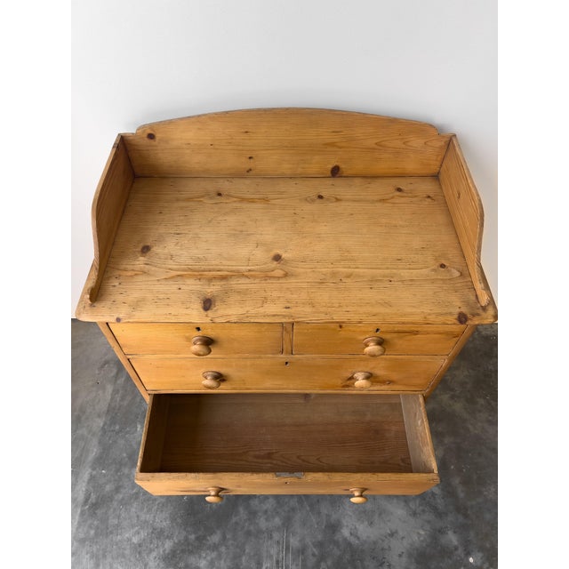 Antique Chest of Drawers | Dresser With Gallery Back For Sale - Image 11 of 11
