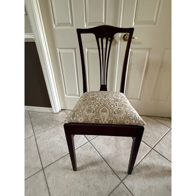 Traditional Late 19th Century English Regency Style Table & 12 Chairs For Sale - Image 3 of 4