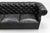 Vintage Chesterfield Black Leather Sofa, 1980s For Sale - Image 4 of 11