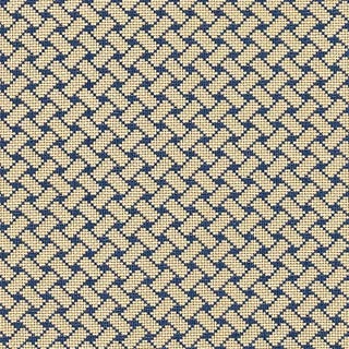 Schumacher Bristol Weave Fabric in Blue For Sale