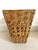 Rattan and Wicker Basket Weave Wastebasket For Sale - Image 4 of 8