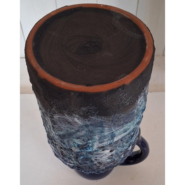 Vintage German Ceramic Vase, 1970s For Sale - Image 4 of 5
