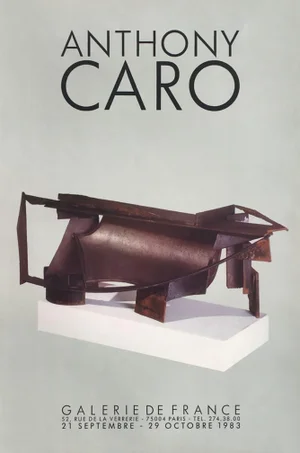 1983 Anthony Caro Galerie De France Poster