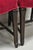 Brown Antique Edwardian Floral Carved Mahogany Red Mohair Dining Chairs - Set of 4 For Sale - Image 8 of 11