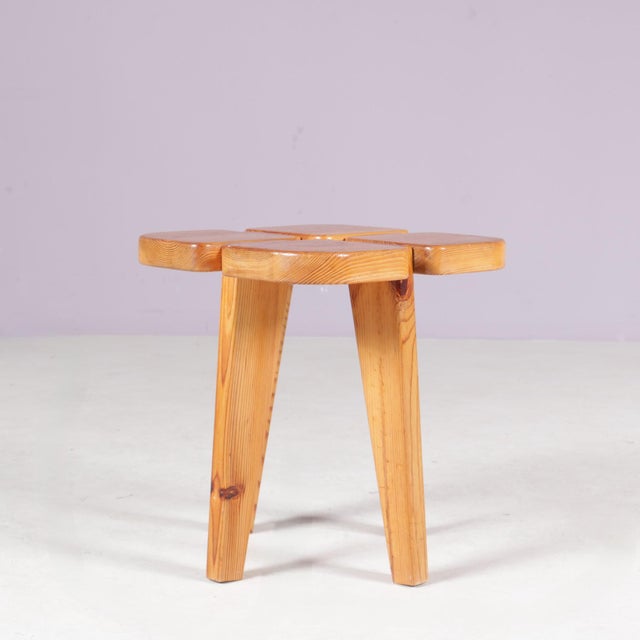 Pine Stool by Raani Peippo for Stockmann Orno, Finland, 1960s For Sale - Image 5 of 7