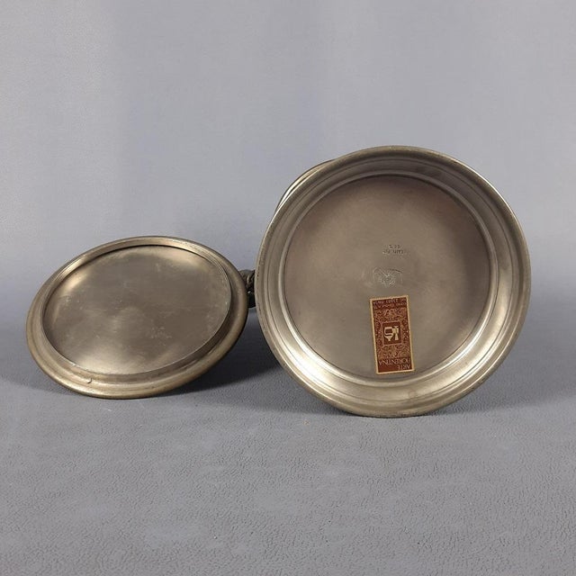 Metal Florentine Medieval Style Pewter Beer Mug, 1950s For Sale - Image 7 of 11