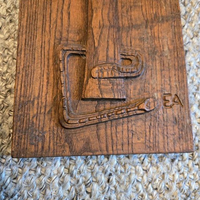 Mid 20th Century Evelyn Ackerman Carved Wood 'Tree of Life" Wall Panel MCM 36"x7 Era Industries For Sale - Image 5 of 10