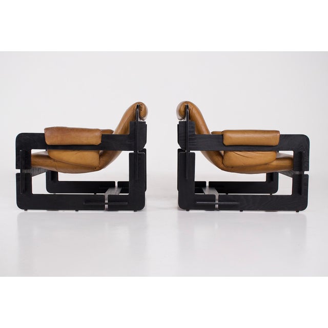 Rover Lounge Chairs in Leather by Arne Jacobsen for Asko, 1960s, Set of 2 For Sale - Image 6 of 16