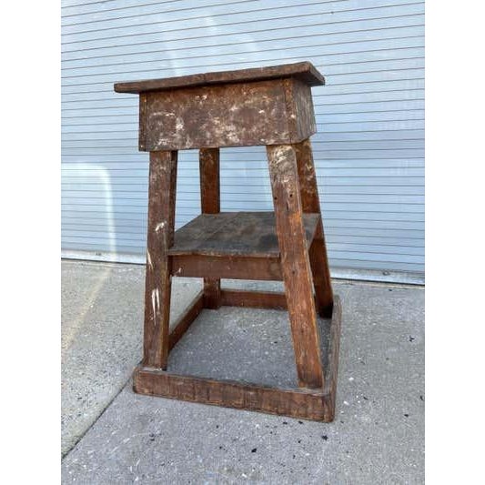 20th Century Wood Sculpting Stand For Sale In Philadelphia - Image 6 of 10