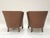 Tan Art Deco Bergère Chairs with Gaudy Edges, 2010s For Sale - Image 8 of 10