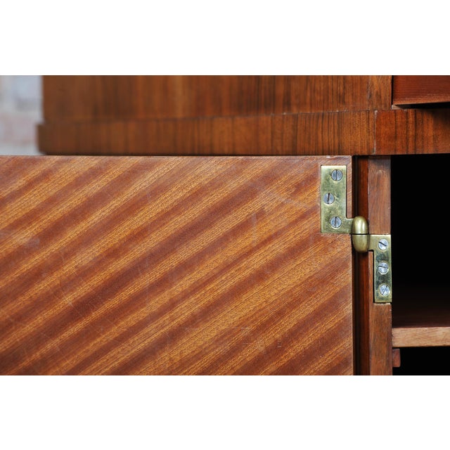 Czech Art Deco Writing Desk in Mahogany, Walnut, Brass and Beech, 1920s For Sale - Image 18 of 18