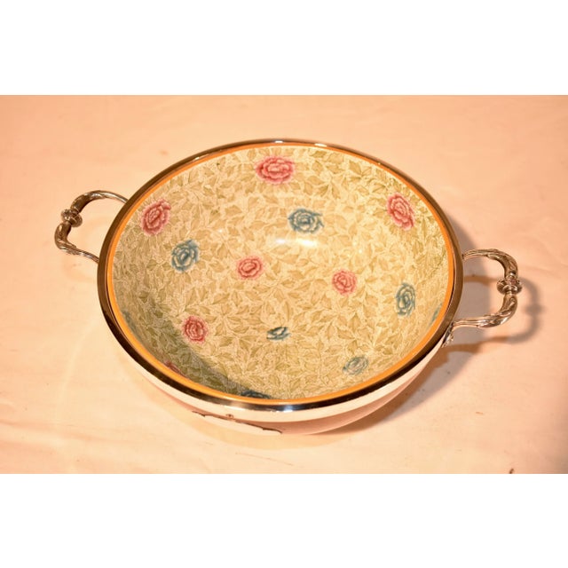 Wood English Treen Bowl With Servers, Circa 1900 For Sale - Image 7 of 10