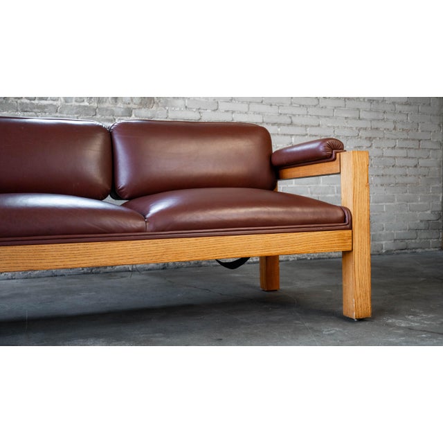 Wood Vintage Warren Platner for CI Designs Oak Sofa For Sale - Image 7 of 18