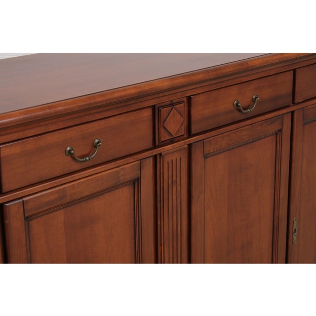 Italian Neoclassical Cherry Sideboard For Sale - Image 9 of 16