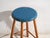 Antique Wooden Stool with Round Seat, Central Europe, 1950 For Sale - Image 5 of 6