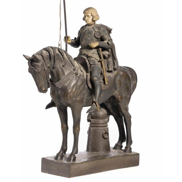 Friedrich Goldscheider, French Knight, Austria, 19th Century, Bronze For Sale - Image 4 of 8