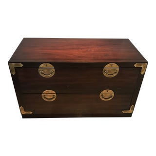 Drexel Heritage Et Cetera Campaign Chinoiserie Chest of Drawers For Sale