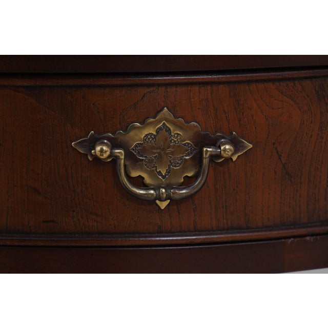 Hekman George III Style 1 Drawer Lamp Table For Sale - Image 9 of 12