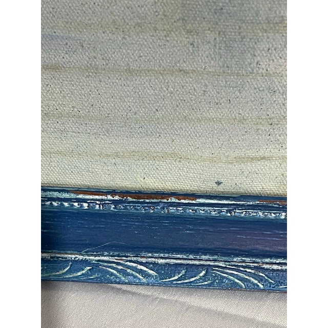 Mid 20th Century Vintage Naïve Figurative Painting of Woman With Umbrella For Sale - Image 5 of 11