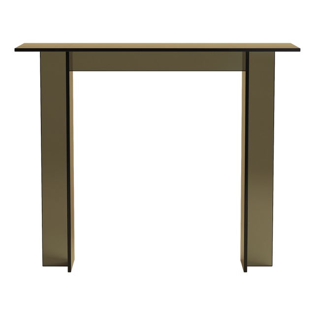 Smoked Glass Console Table by Lebanto For Sale