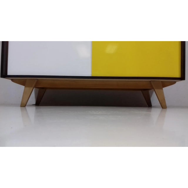 Beech Sideboard by Jiří Jiroutek for Interier Praha, 1960s, in Very Good conditions. Designed 1960 to 1969