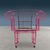 Armchair designed and created by Anacleto Spazzapan by welding an iron rod then enameled pink that bears the artist's...