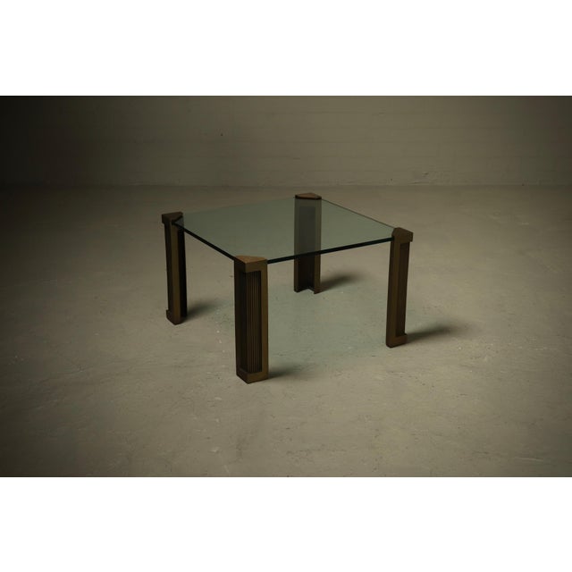 Goldenrod Brutalist Model T14 Side Table from Peter Ghyczy, 1970s For Sale - Image 8 of 8