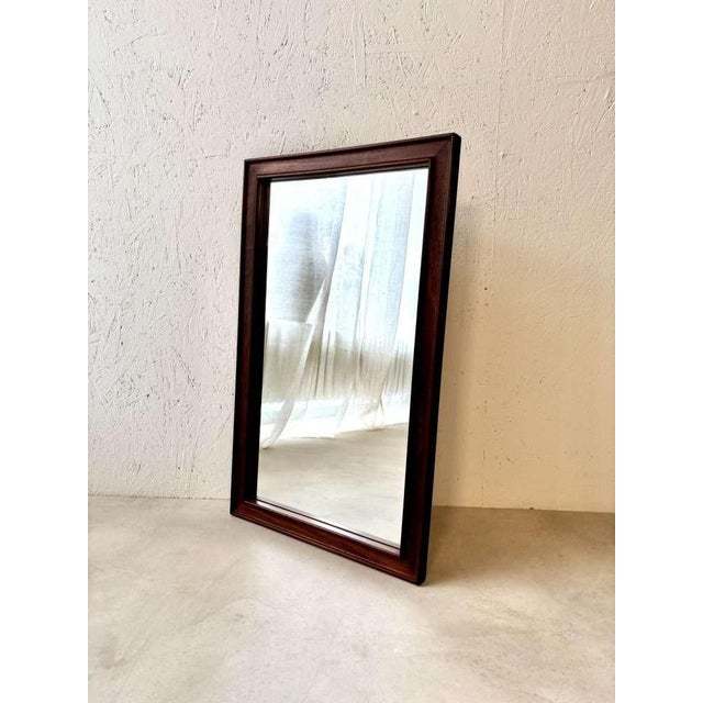 Wood Danish Wall Mirror, 1960s For Sale - Image 7 of 7