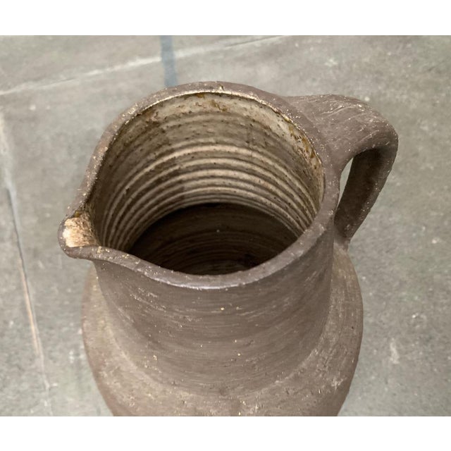 Ceramic Mid-Century Brutalist German Floor Vase from Krösselbach Keramik, 1960s For Sale - Image 7 of 18