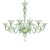 Elegant Contemporary Rigadin Murano Glass Chandelier For Sale