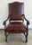 Set of Eight Spanish Revival Leather and Carved Walnut Dining Chairs For Sale - Image 4 of 18