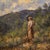 1910s Italian School, Landscape with Figure Painting, 1914, Oil on Canvas For Sale - Image 5 of 16