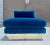 Stunning vintage chaise lounger fully wrapped in an original royal blue velvet upholstery. This piece sits upon a thick...