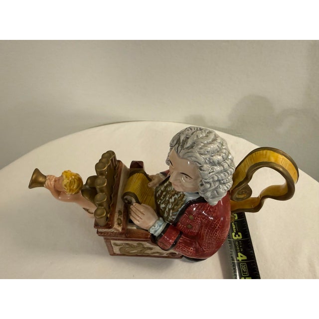 1990s Fitz and Floyd Johann Sebastian Bach Character Teapot For Sale - Image 9 of 12