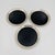 Black Vintage Lenox Pewter and Black Lucite 7.5" Diameter Tray For Sale - Image 8 of 9