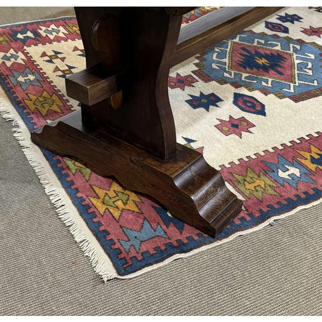 Rustic Oak Monastery Table, Early 20th Century For Sale - Image 3 of 17