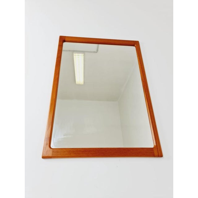 Glass Large Mid-Century Danish Mirror from Silkborg Møbelfabrik, 1960s For Sale - Image 7 of 18