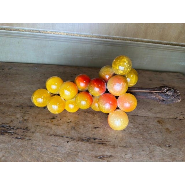 Large Vintage Italian Alabaster Grape Cluster Sculpture For Sale In Los Angeles - Image 6 of 10