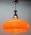 Gold Mid-Century Scandinavian Pendant Light with Acrylic Optical Shade For Sale - Image 8 of 11