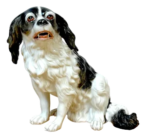 19th Century Vienna Porcelain Model of a King Charles Spaniel