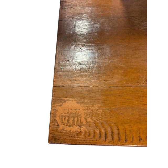 Early 20th Century Vintage Oak Barley Twist Side Table With Lower Shelf For Sale - Image 5 of 7