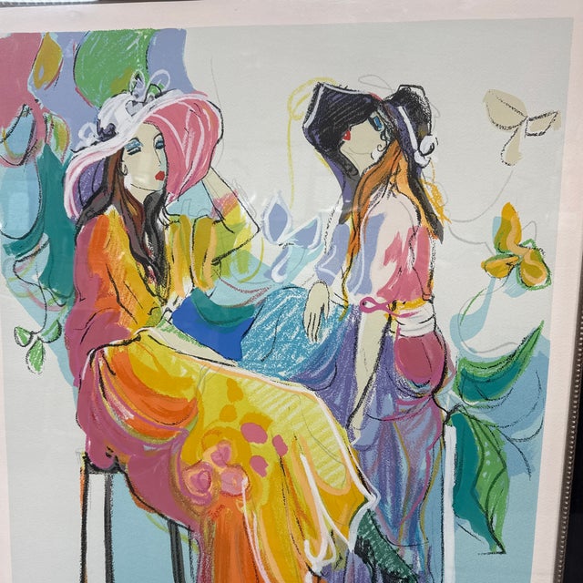 Wood Circa 1994 Isaac Maimon "Les Coquettes I I ", Signed For Sale - Image 7 of 12