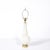 Mid-Century Modern Pair of Mid-Century Modern Hand-Blown Murano Fluted Off White Glass Table Lamps For Sale - Image 3 of 16