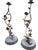 French Country Vintage Spi San Pacific International Hummingbird Candle Holders, Pair | Sculptural Vine & Leaf Design, 16.5" For Sale - Image 3 of 6