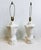 White Vintage Pair of White Speckled Ceramic Conch Shell Lamps For Sale - Image 8 of 12