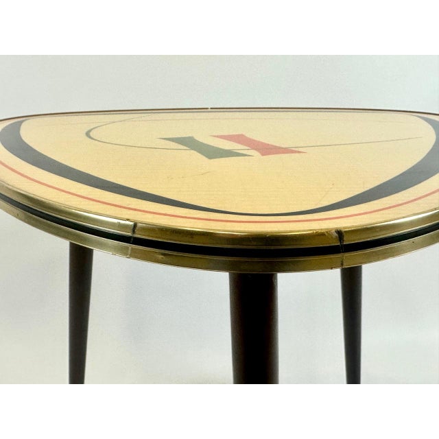 1960s Mid-Century German Tripod Side Table, 1960s For Sale - Image 5 of 12