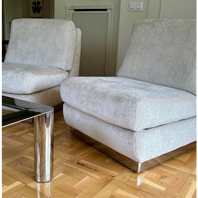 Sofa & Chairs attributed to Jacques Charpentier, 1970, Set of 3 For Sale - Image 6 of 18