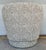 Revelation Modern Off-White and Olive Boucle Coupe Swivel Chairs Pair For Sale - Image 4 of 6