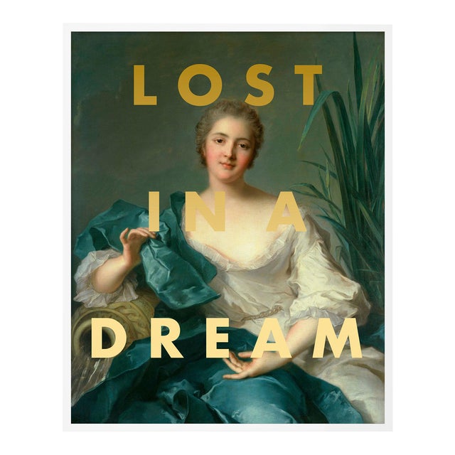 Lost in a Dream by Lara Fowler in White Framed Paper, Small Art Print For Sale