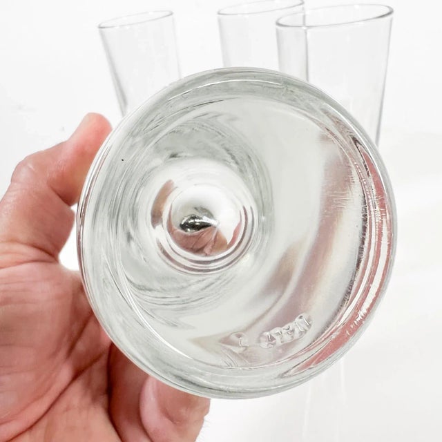 1980s Carlo Moretti Bullet Cocktail Glasses Set of Four Italy For Sale In San Diego - Image 6 of 7